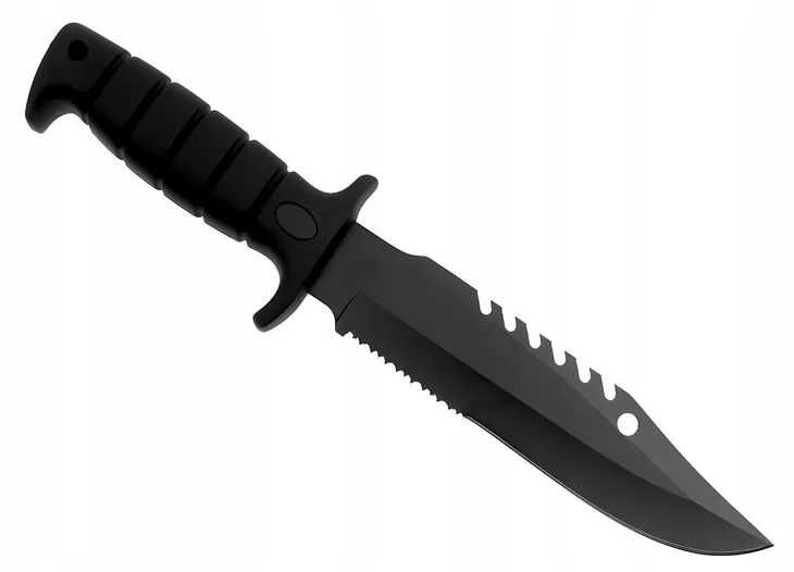 Nóż Taktyczny Rambo Piła 29cm Kabura Wojskowy Survival N293