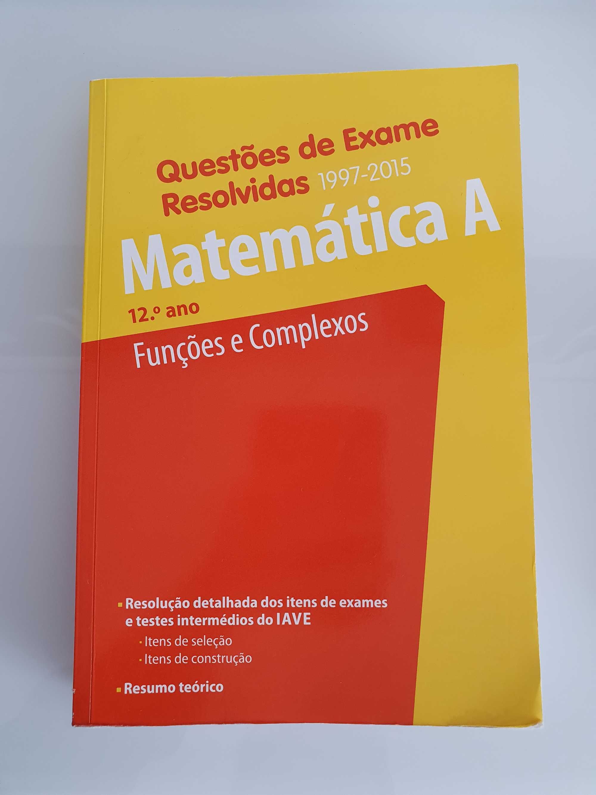 Livro "Questões de Exame Resolvidas Matemática A 12 ano"