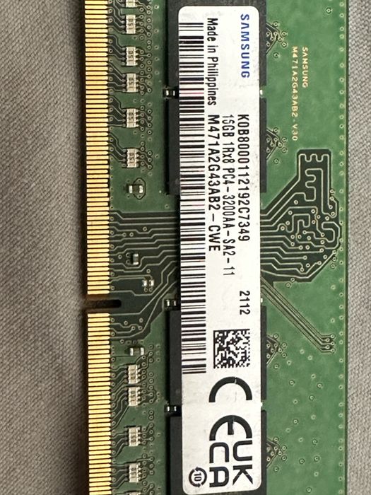 Ram ddr4 3200hz samsung  16Gb