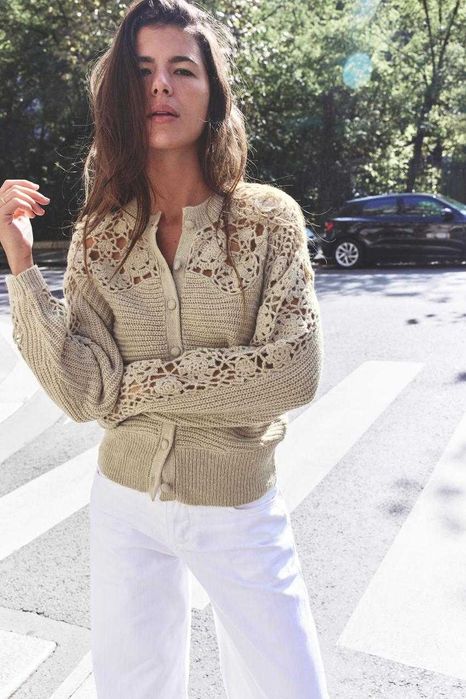 Sweter ażurowy  Zara  M