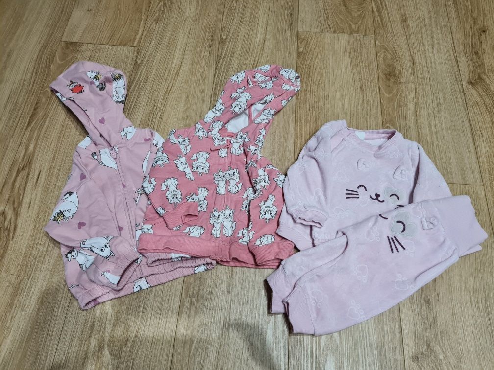Paka ubranek ubrań wyprawka dziewczynka r. 74 ponad 40szt.