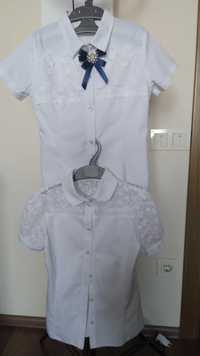 Школьные блузки для девочки 140 и 146 размер.