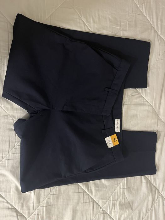 Calças elegantes Azul-Marinho