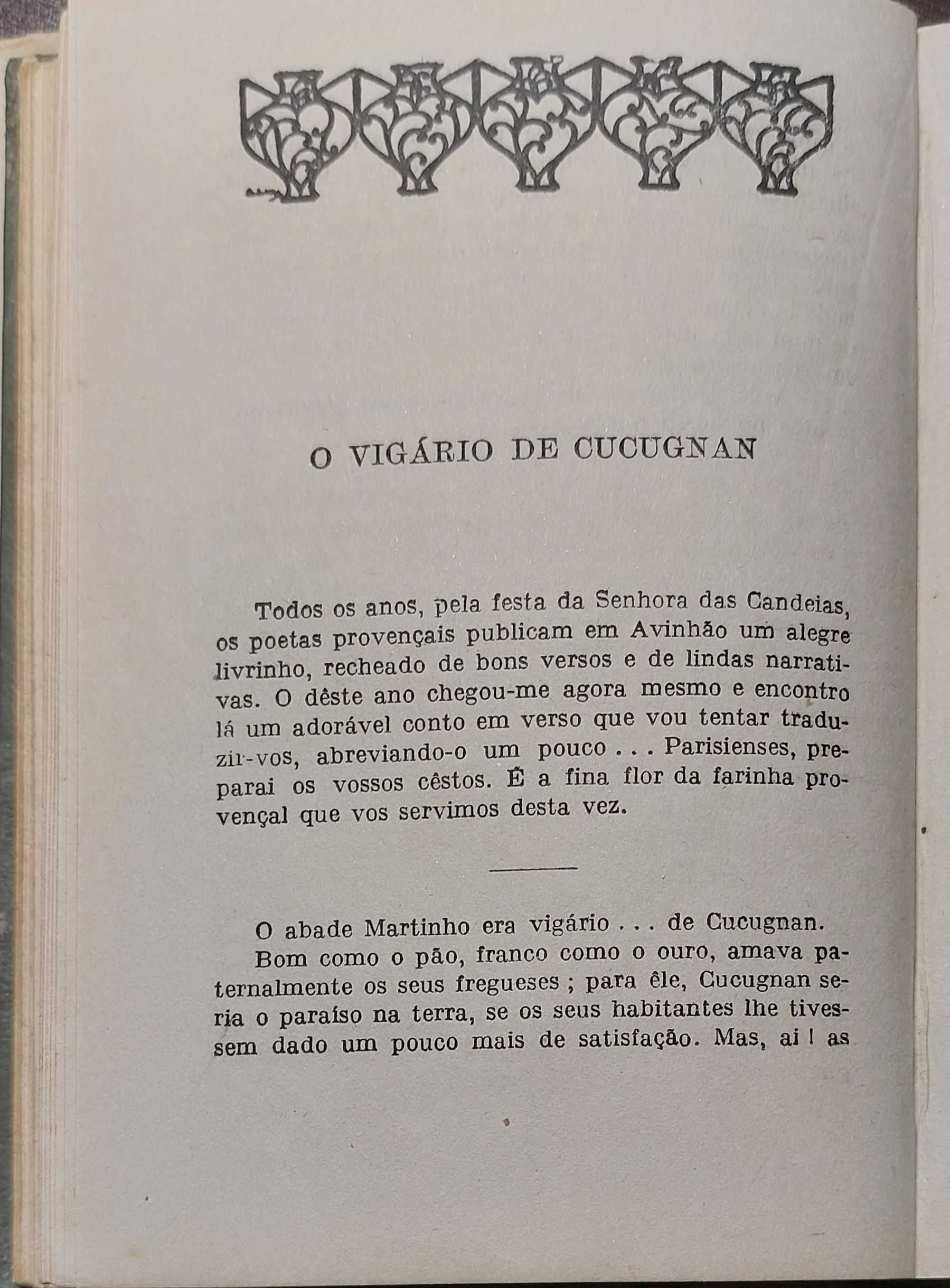 Livro - "Cartas do Meu Moinho" de Alphonse Daudet de 1924