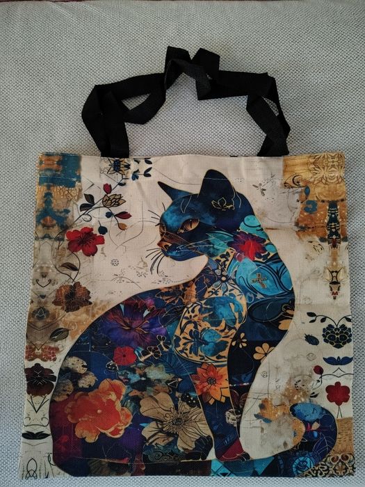 Nowa torebka z motywem Kota 40cm na 40cm