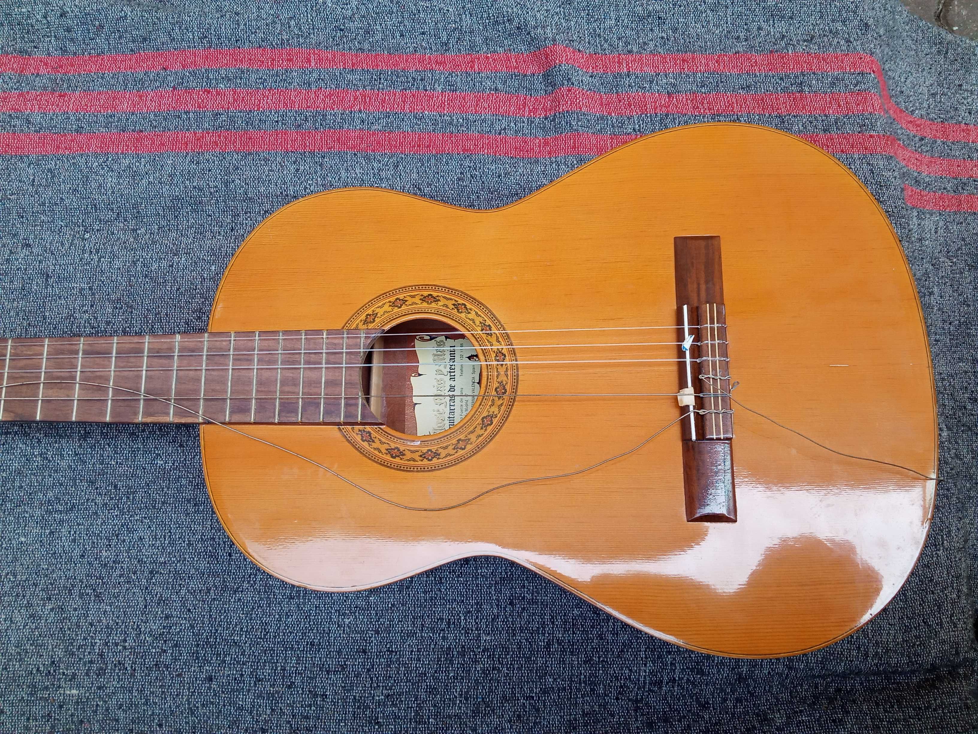 Rzemieślnicza gitara koncertowa Jose Mas y Mas