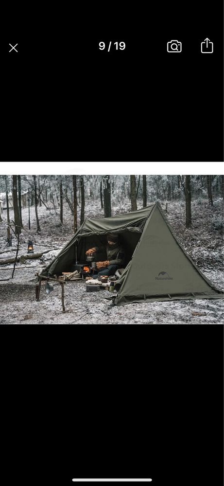 Палатка всесезонна Naturehike Ares Tent / під піч, армійська, бушкрафт