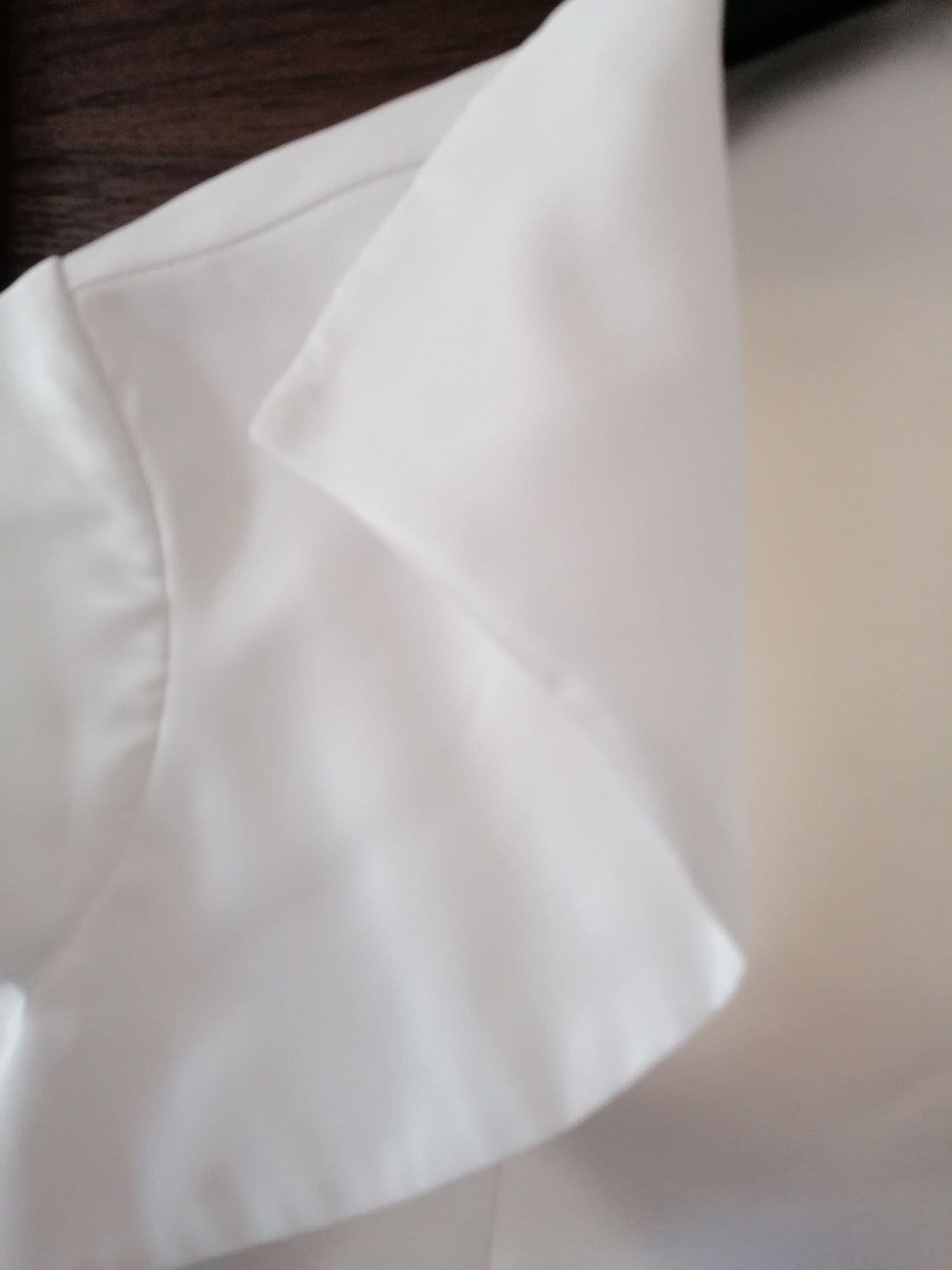 Bolerko ślubne S/M kolor biały perłowy