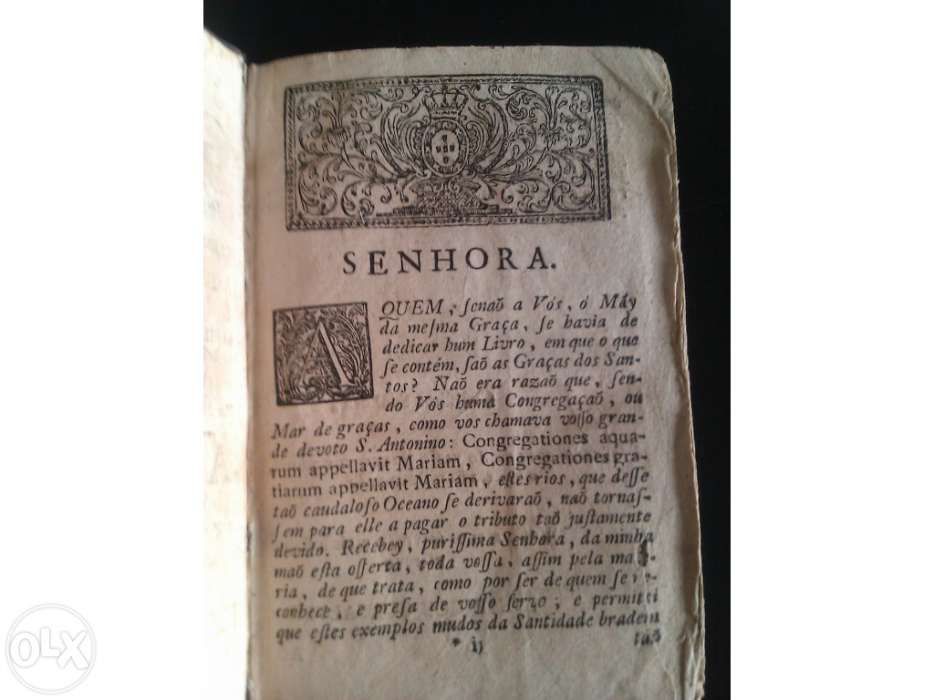 Livro - Graças da Graça 1758