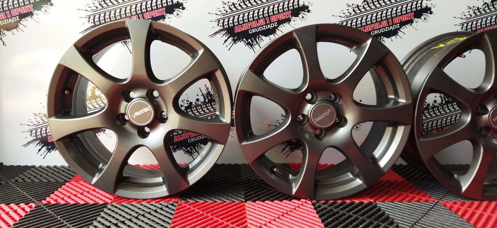 Alufelgi Autec Grafitowe 16" 5x100 6.5jx16H2 ET40 VW Audi Skoda Toyota