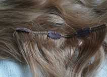 Włosy naturalne ciemny blond 50 cm