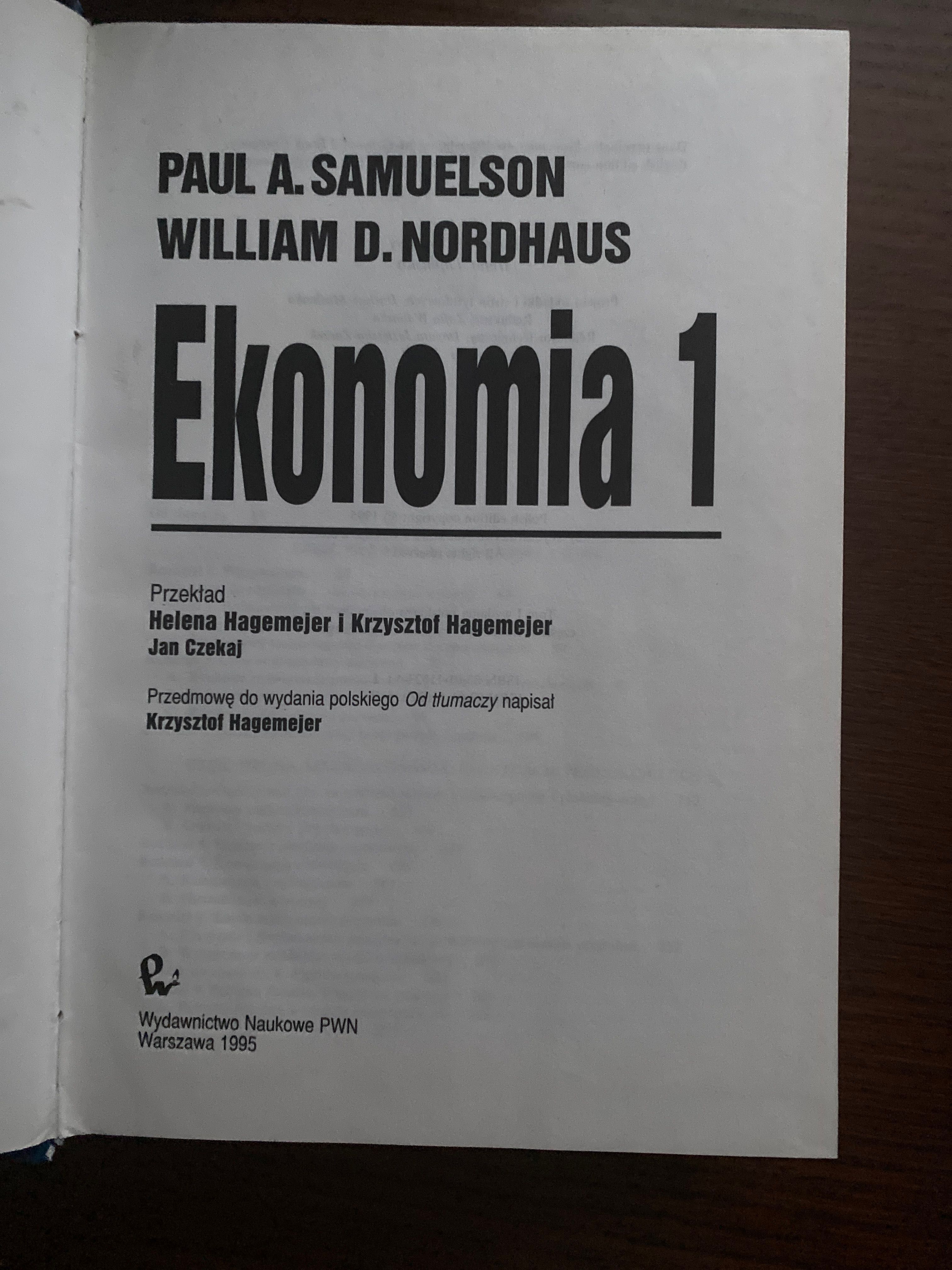 Książka Ekonomia 1. Paul Samuelson, William Nordhaus