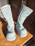 Botas de plataforma originais em pele