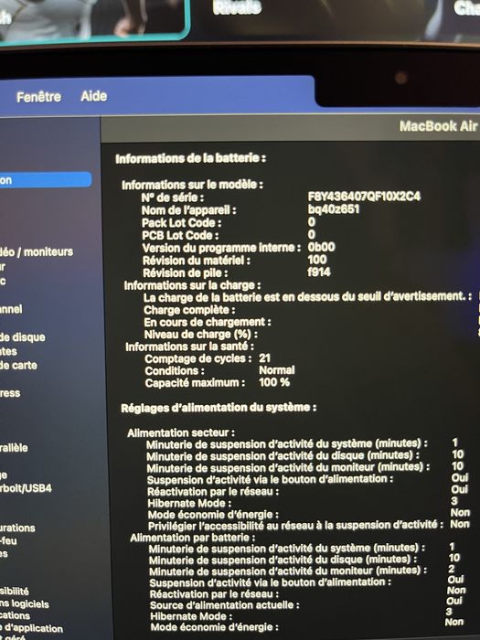 Macbook Air M3 13” 2024 8GO