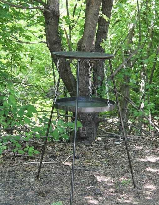 Решетка для барбекю круглая 390 мм, Гриль чугунный круглый для мангала