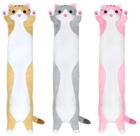 Maskotka Kot Długi Pluszak Miś 50 cm Brązowy