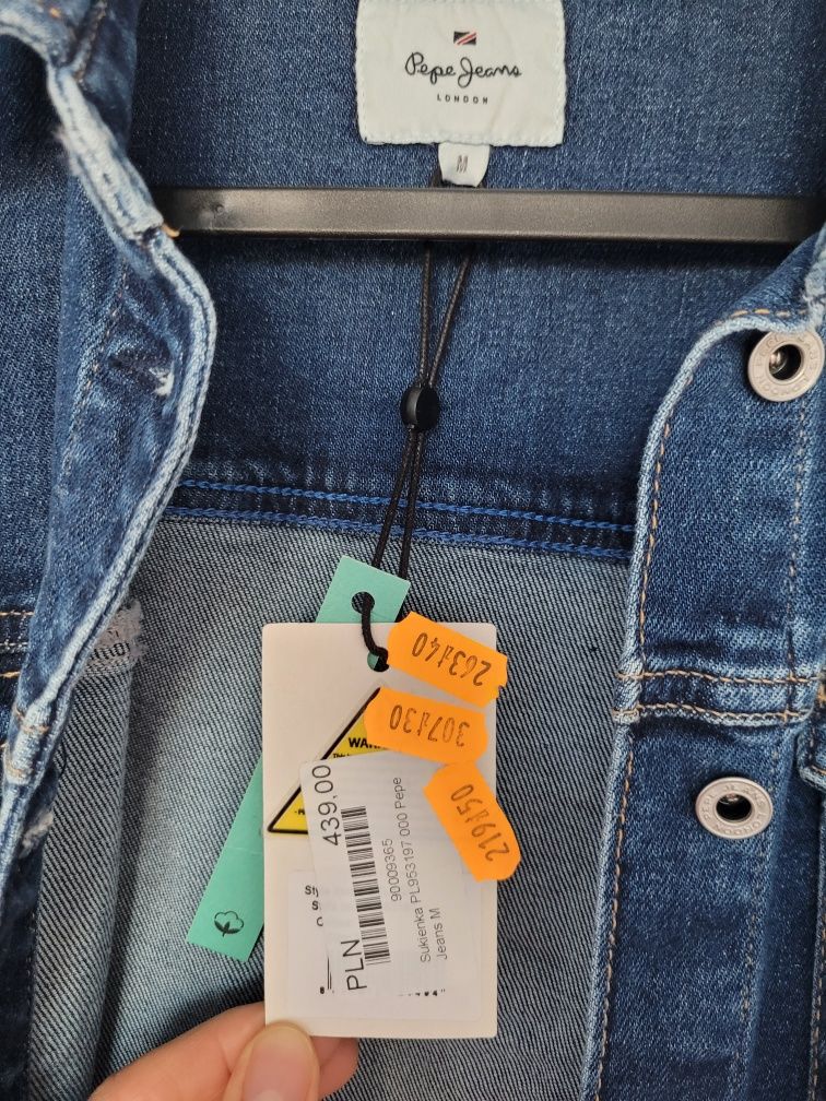 Sukienka jeansowa, Pepe Jeans, Regular Fit, nowa, z metką, M