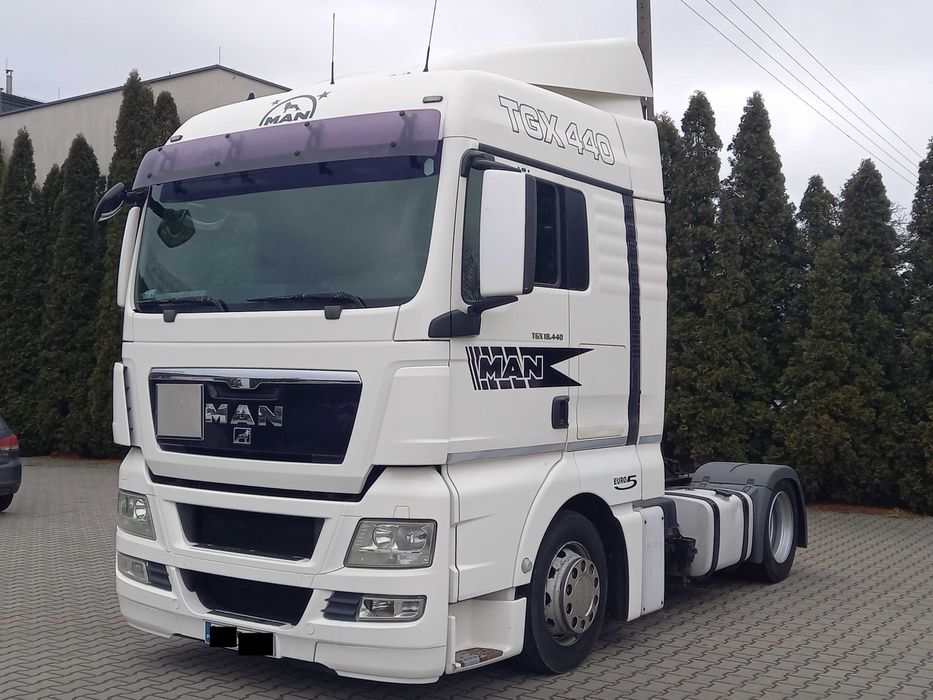 MAN TGX 18.440 EURO 5, retarder, mega, podnoszone siodło pod standard