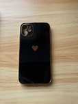 Case do Iphone 11 złota ramka i serce