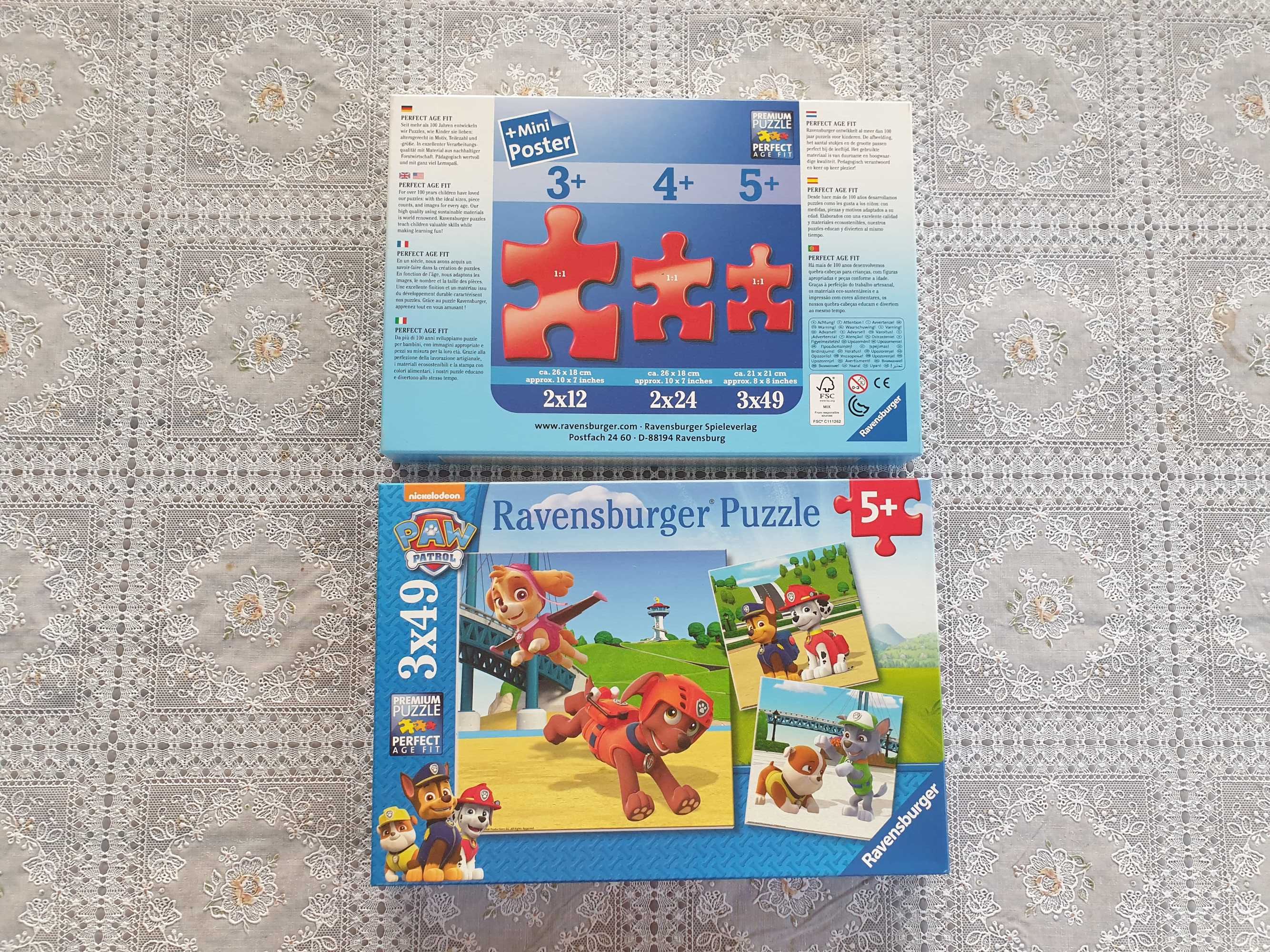 Puzzle Ravensburger „Psi Patrol” 3x49 elementów