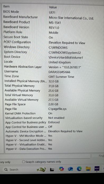MSI MS-1541 MSI (MSI GE 66 Raider 10SF ).