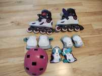 Rolki Oxelo Play 5 (34-36) + ochraniacze+ kask