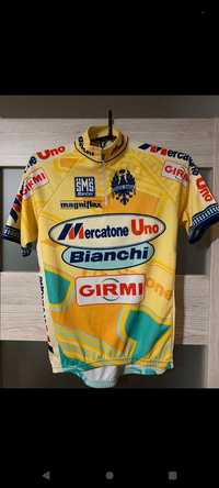 Koszulka kolarska Marco Pantani,Bianchi, Mercatone Uno,Santini,M