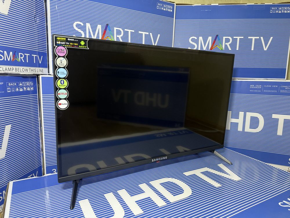 • Супер ціна • Телевізор 32‘‘ Samsung smart tv, t2, Bluetooth, Wi-Fi