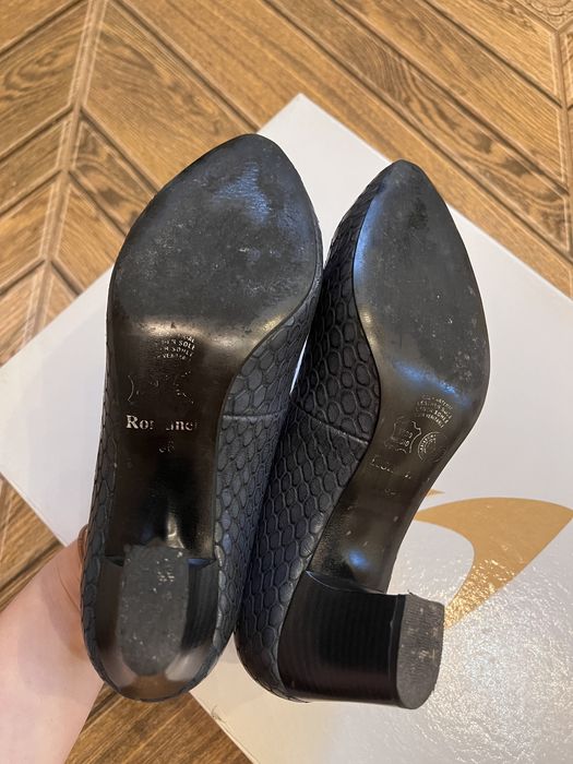 Шкіряні туфлі сині 36 р.