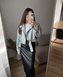 джинсовка джинсовий піджак косуха zara оверсайз джинсівка зара