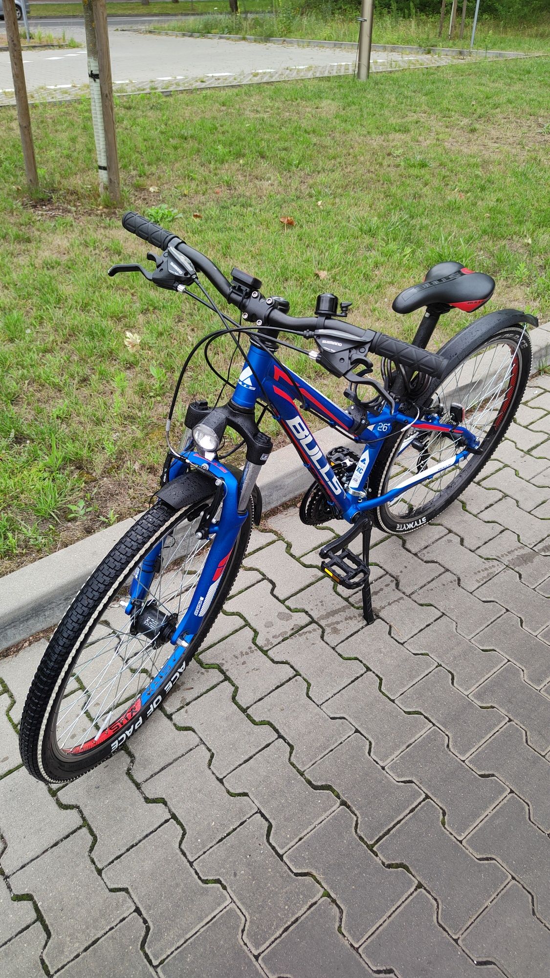 Rower Bulls młodzieżowy oświetlenie LED 26" jak nowy paragon zakupu