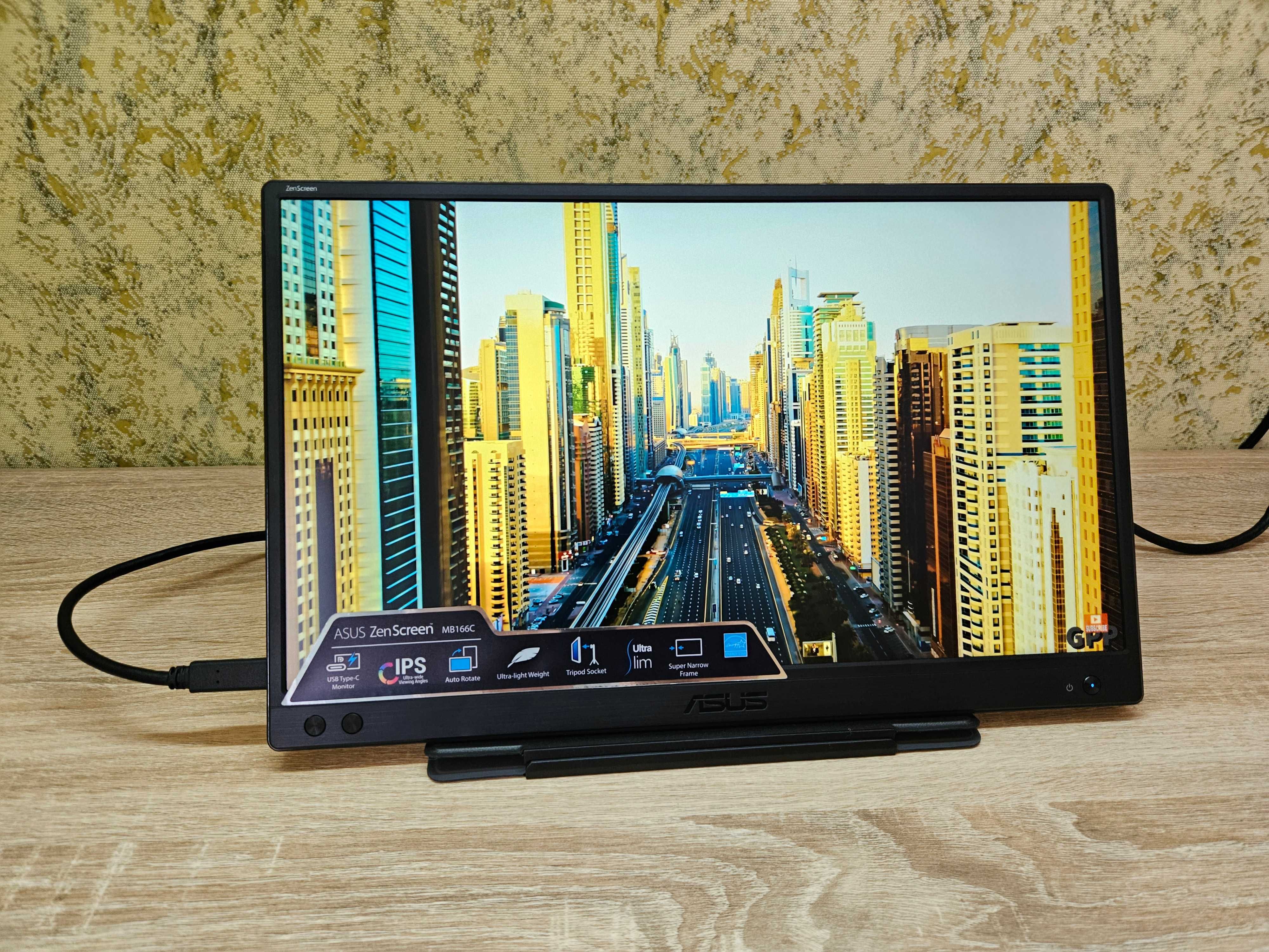 Портативный монитор ASUS ZenScreen 15.6” MB166C IPS|FullHD|USB C