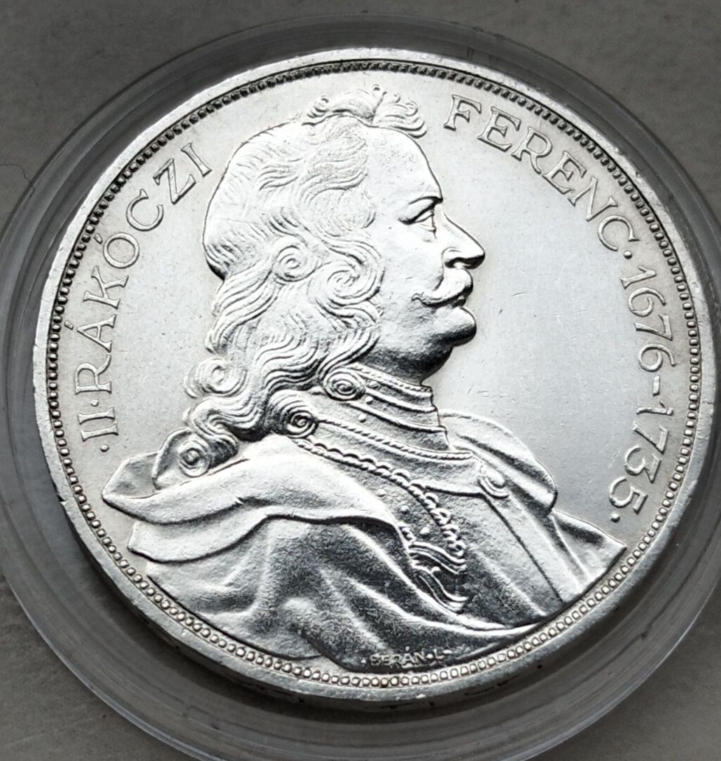 Węgry 2 Pengo 1935 r F. Rakoczy srebro