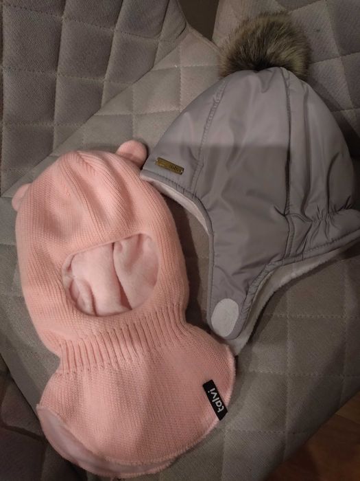 Комбінезон зимовий дитячий 3 в 1, 0_18 місяців. Шапки