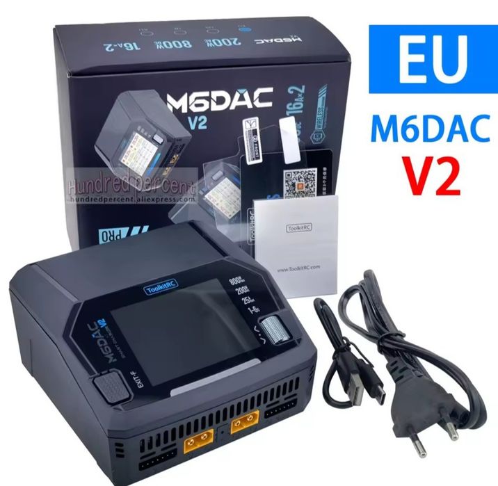 Зарядний пристрій ToolkitRC M6DAC V2.
