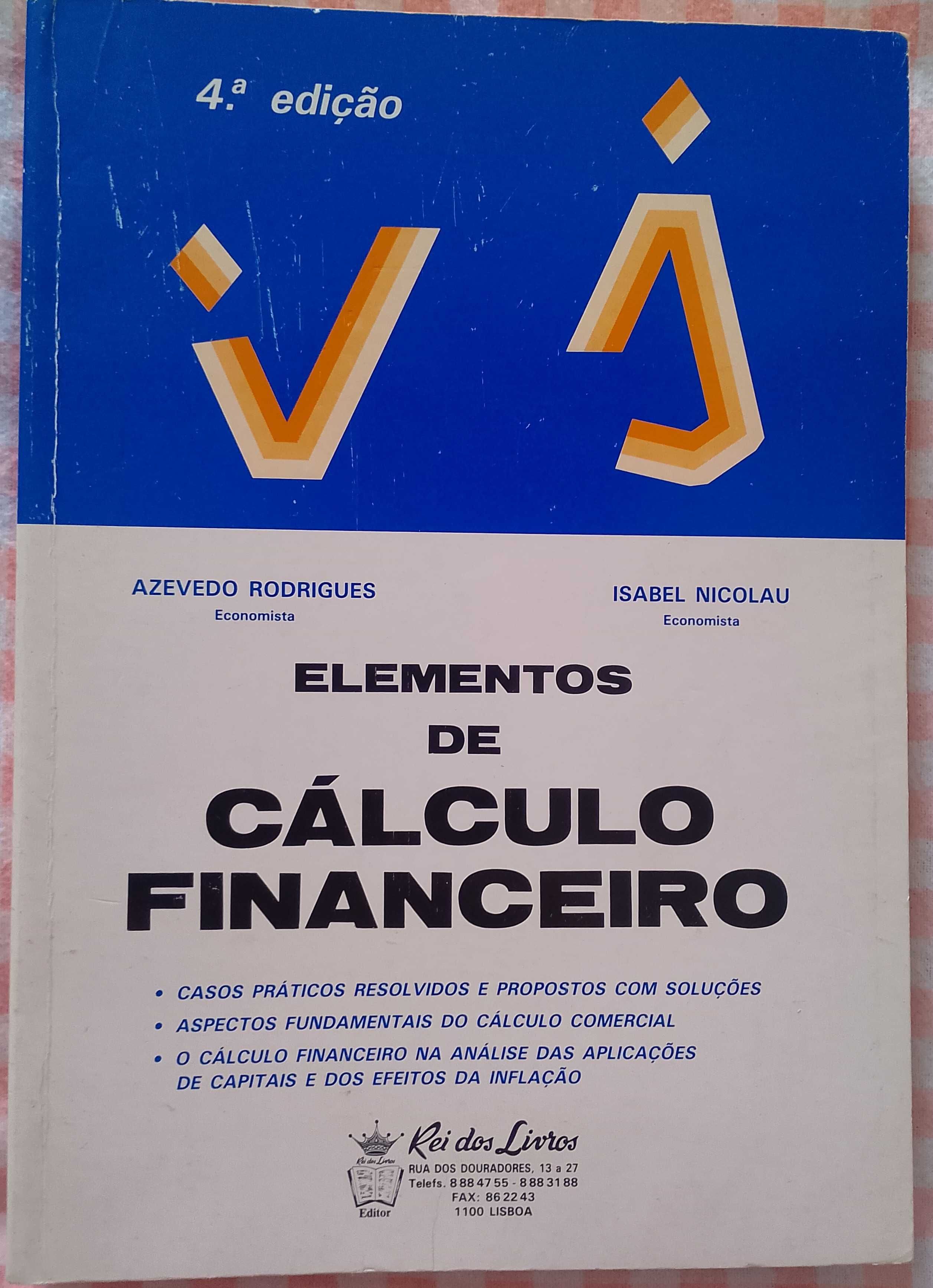 Elementos de Cálculo Financeiro, Azevedo Rodrigues, Isabel Nicolau