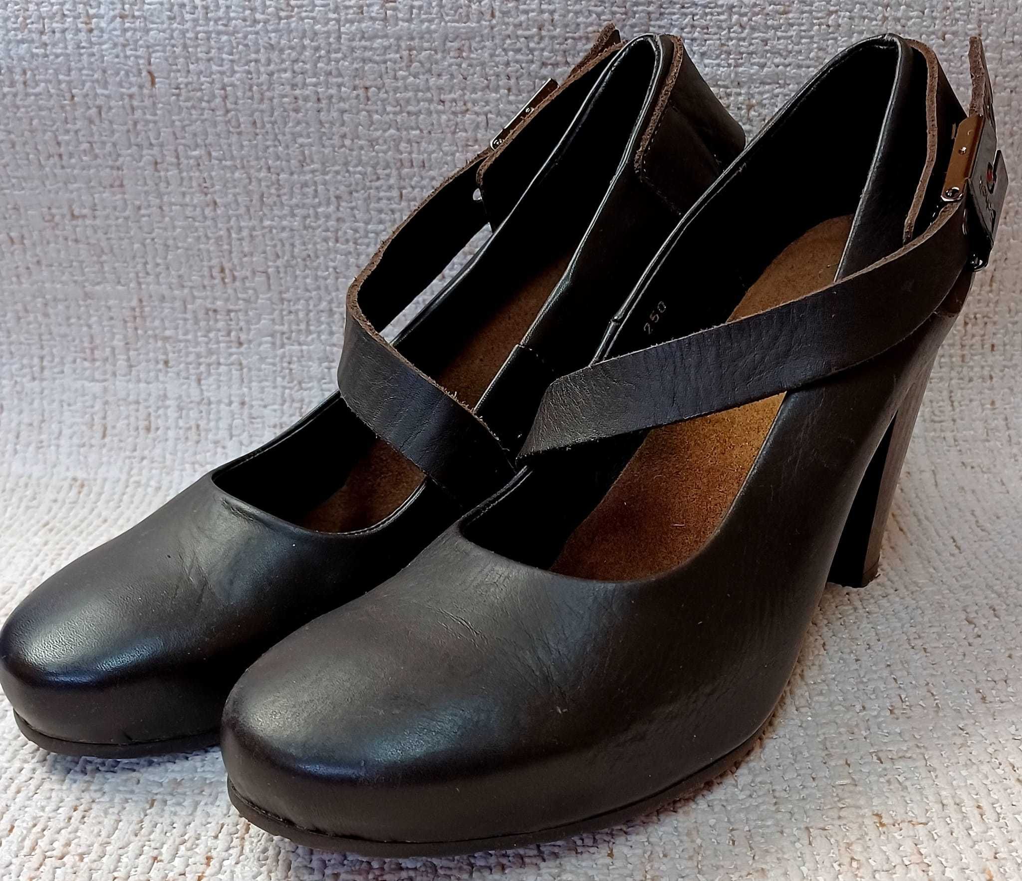 SCHOLL markowe czółenka ze skóry r. 39
