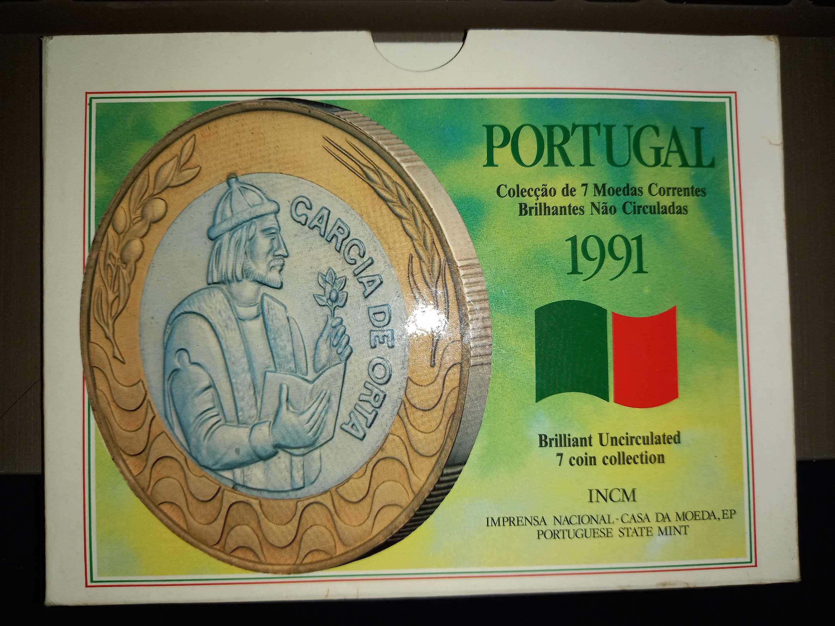 Coleção de moedas Portugal 1991