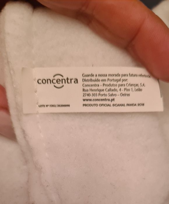 Disfarce panda da concentra