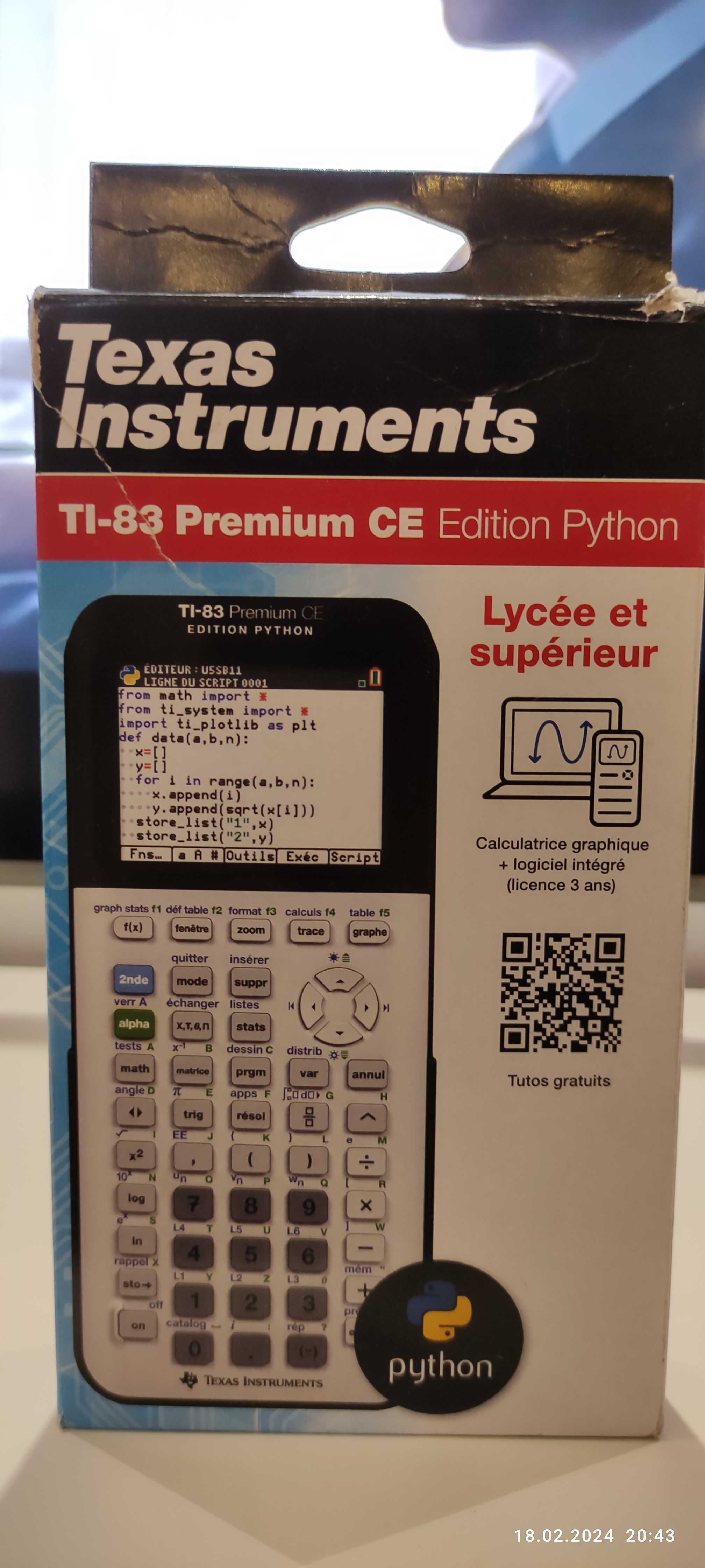 Kalkulator naukowy Texas Instruments TI-83 Premium CE