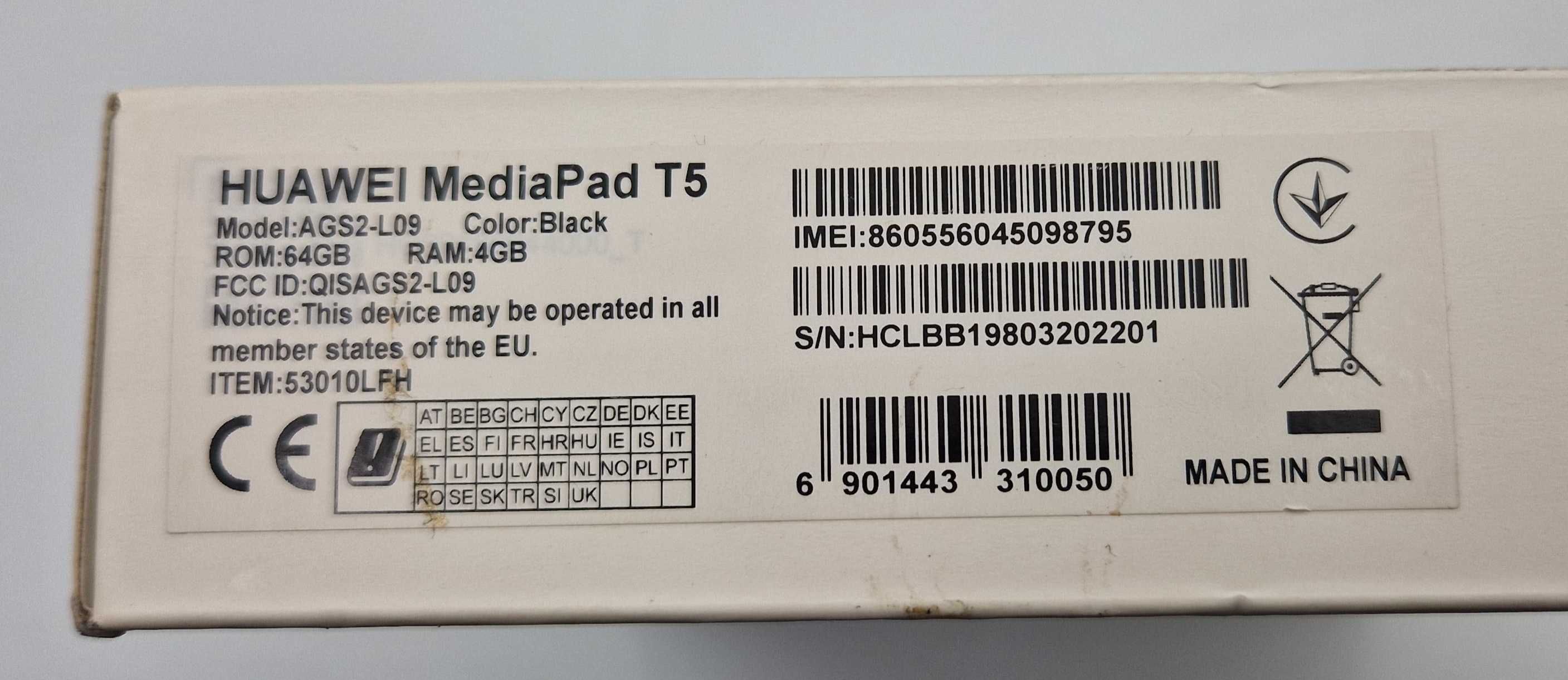 Tablet Huawei MediaPad T5 10 LTE 4/64GB/8.0 Pudełko /Fajne OKAZJE