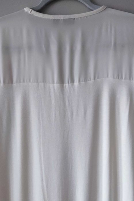 biała bluzka długa wzór aztecki BodyFlirt wiskoza r. XL/XXL