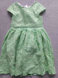 Zielona sukienka koronkowa 116 Smyk