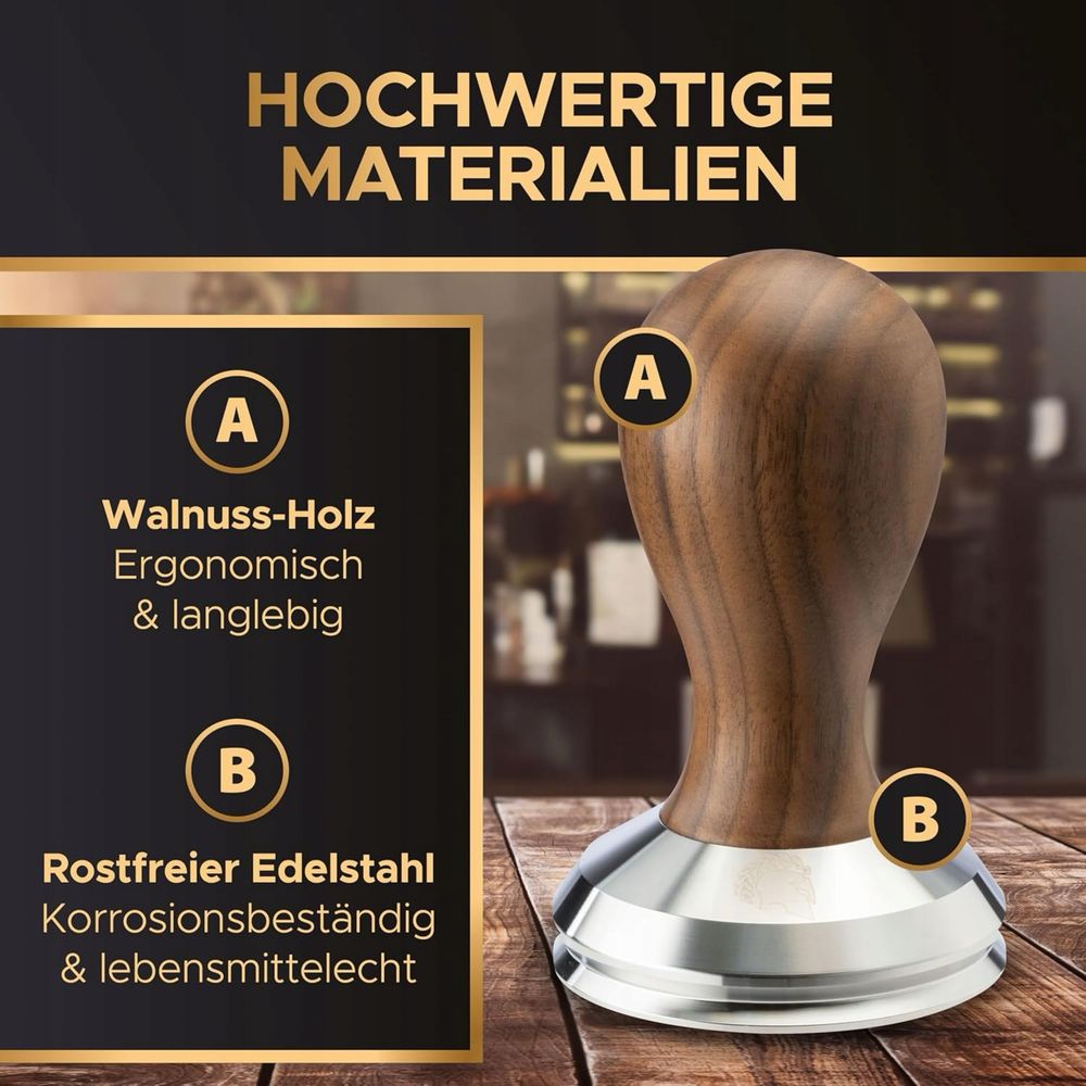 Tamper do espresso BaristaLegends 58,5 mm