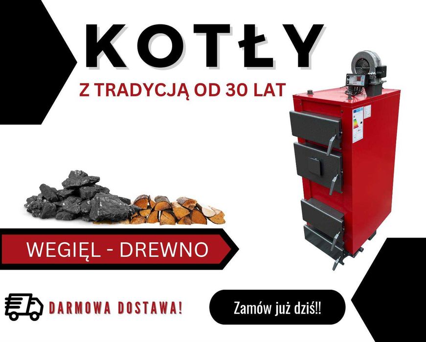 piec piece NA DREWNO WĘGIEL kotły kocioł 14kw od 110m2 DOSTAWA 0ZŁ