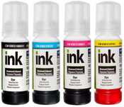 Комплект чорнила ColorWay Epson L3100/L3110/L3150/L3151, B/C/M/Y, 4x70