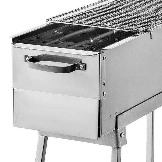 Grelhador/Fogareiro /Barbecue com grelha em Inox 80x20.5x84cm