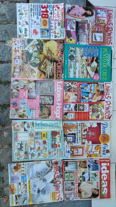 Lote 50 Revistas de Ponto Cruz