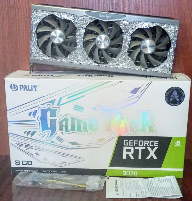 Потужна ігрова карта Nvidia GeForce RTX 3070 GameRock Palit 8gb. Рабоч