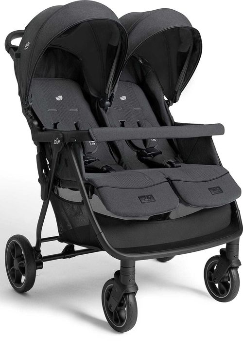 Lekki bliźniaczy wózek spacerowy / tylko 73 cm szerokości